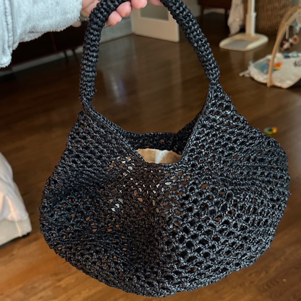 Sans arcidet woven raffia Handbag